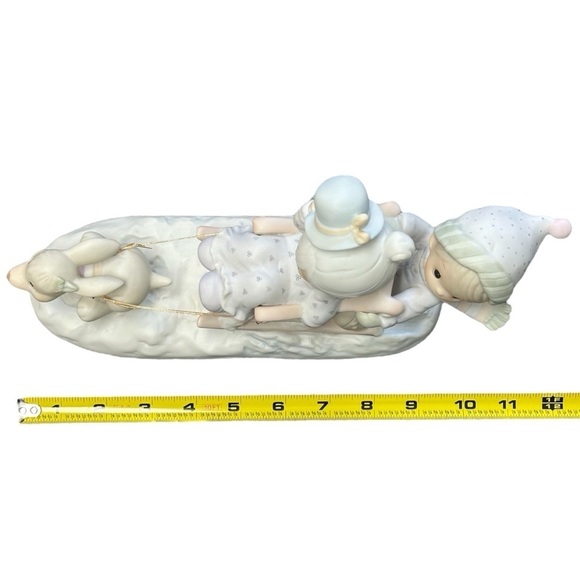 Precious Moments Vintage “Oh What Fun it is to Ride” Ceramic Holiday Figurine - Picture 9 of 9